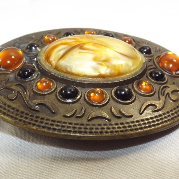 Gorgeous Faux Gemstone Belt Buckle - Picture 2 of 10